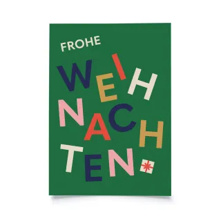 Typographie - Frohe Weihnachten