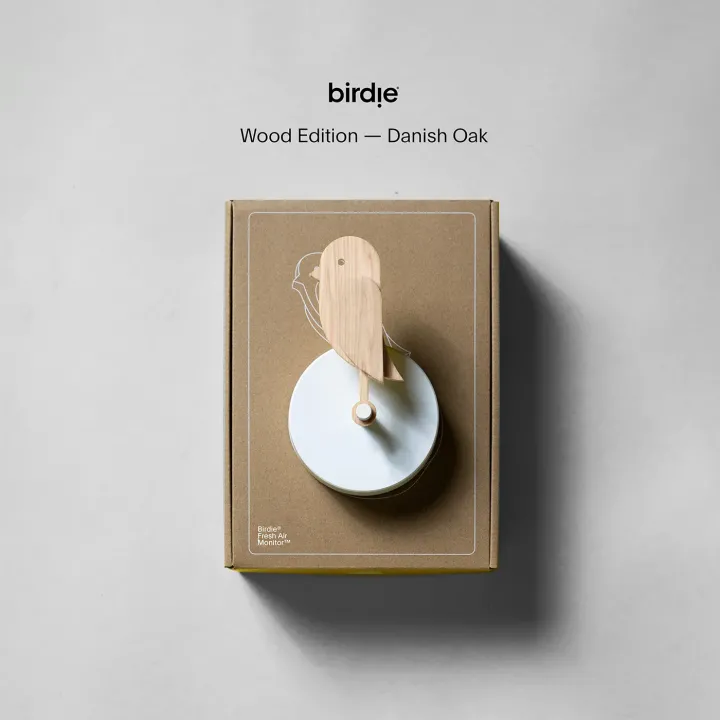 birdie® Frischluft Monitor 2.0 - Holzedition Eiche