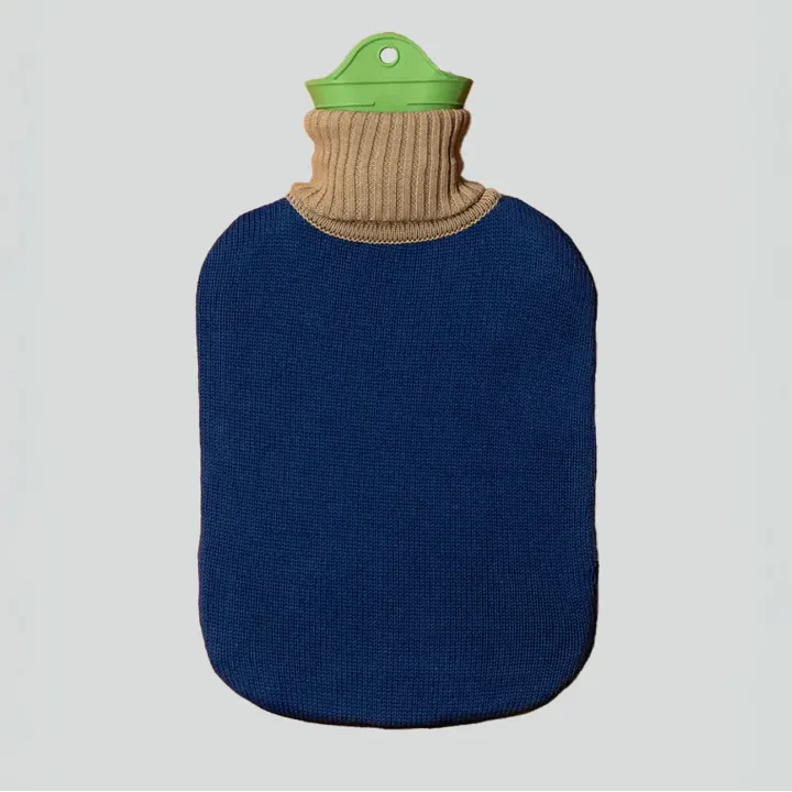 Wärmeflasche uni - blau