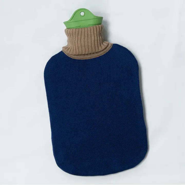 Wärmeflasche uni - blau