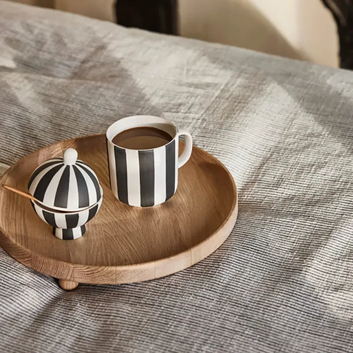 Toppu Mug - schwarz/weiss