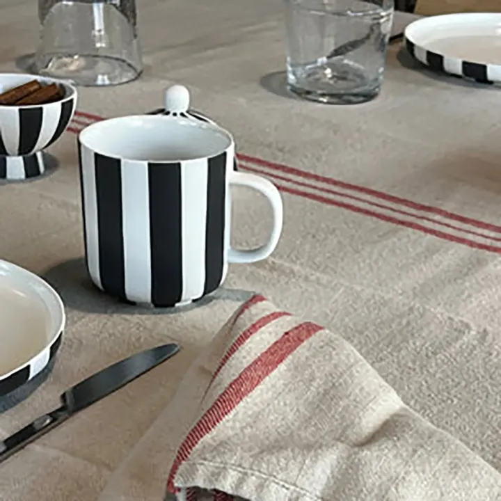 Toppu Mug - schwarz/weiss