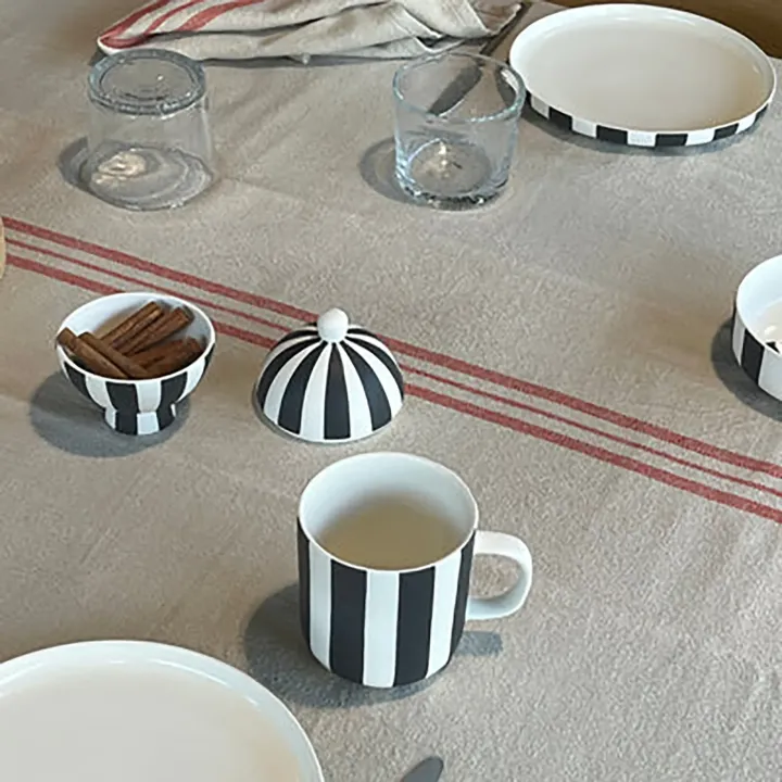 Toppu Mug - schwarz/weiss