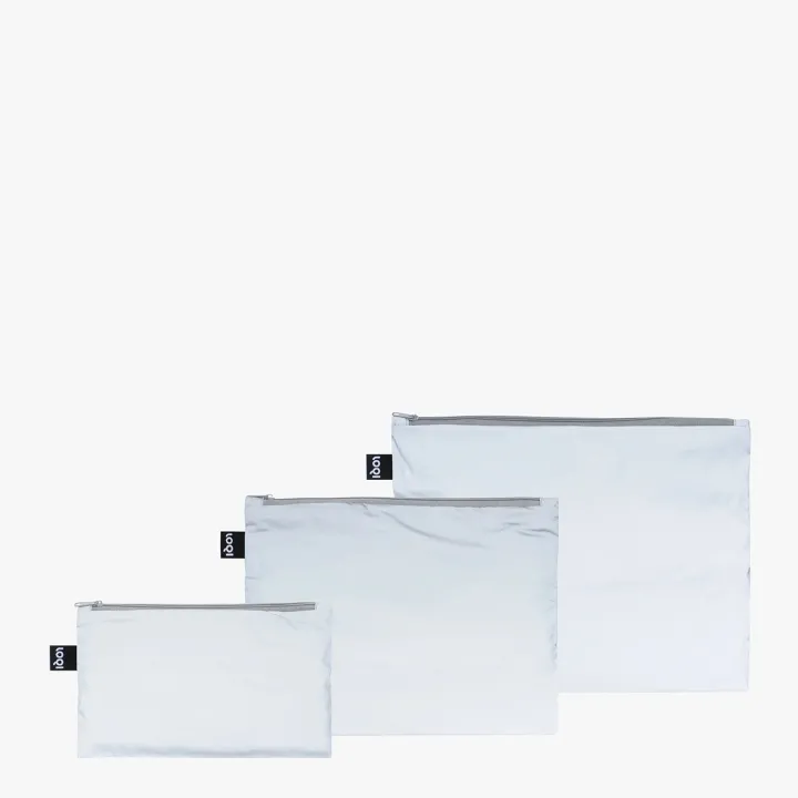 Zip Pockets - Reflective Silver