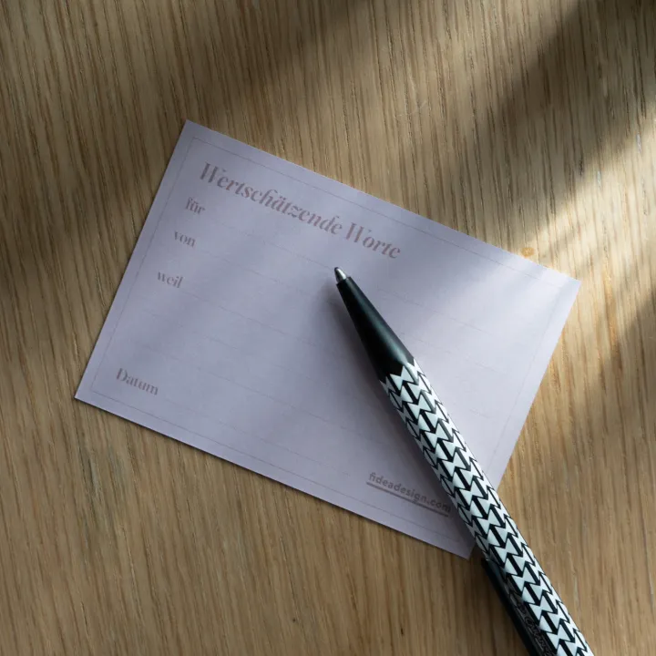 Wertschätzungskarten - Beziehung