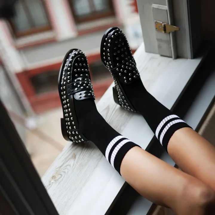 Tennis Socks - schwarz / weiss