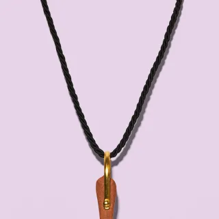 FAN - Black Cord Necklace