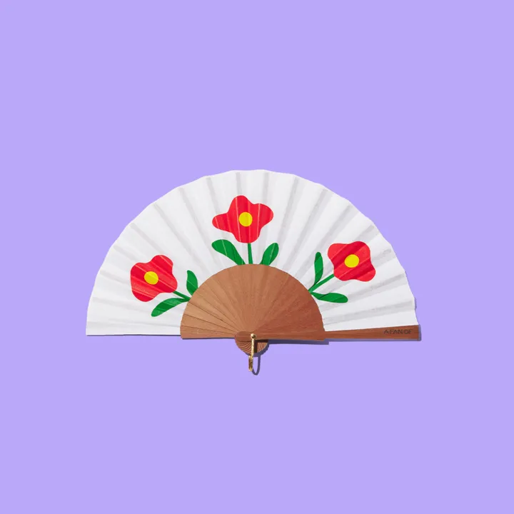 FAN - WILD POPPIES