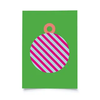 Andrea Mettler - Weihnachtskugel mit Streifen