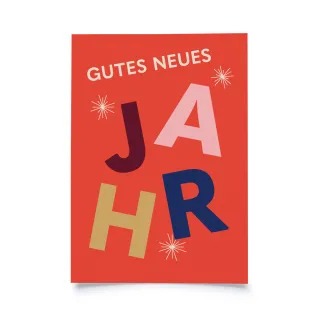 Typographie - Gutes neues Jahr