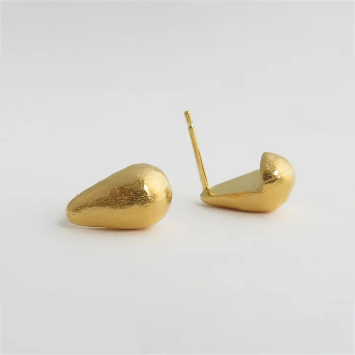 Ohrringe Tropfen - gold