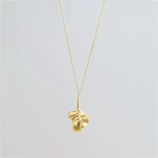 Halskette Blatt - gold