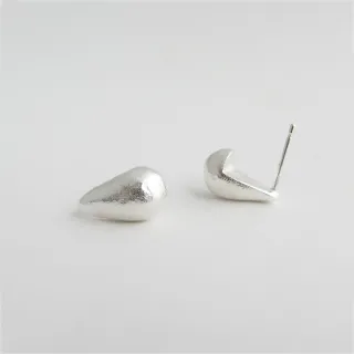 Ohrringe Tropfen - silber