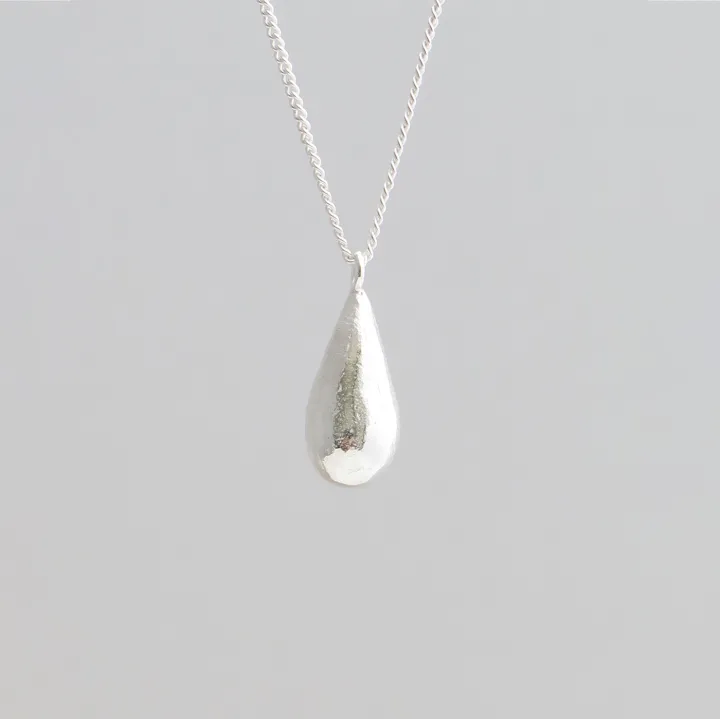Halskette Tropfen - silber