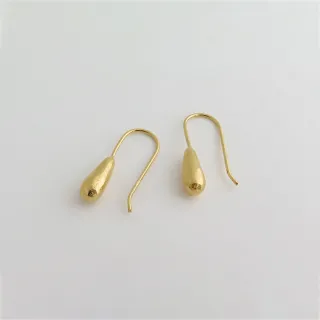 Ohrringe Tropfen Reifen - gold