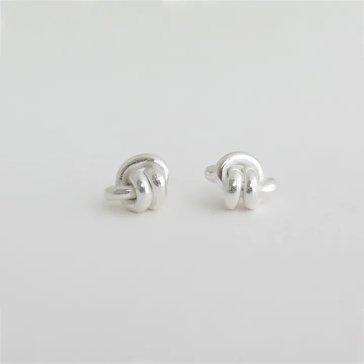 Ohrstecker Doppelknoten - silber