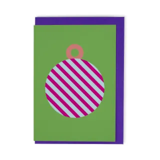 Andrea Mettler FK - Weihnachtskugel mit Streifen