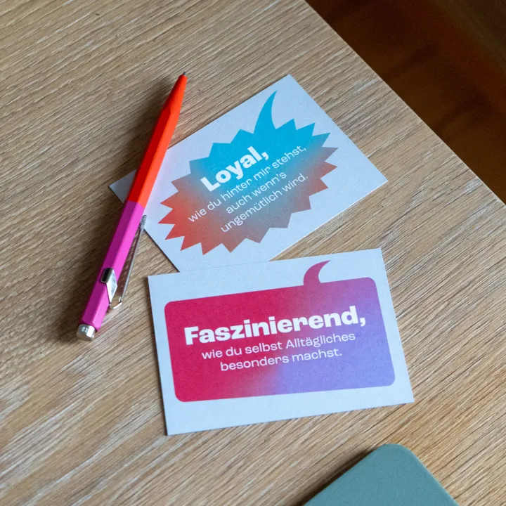 Wertschätzungskärtchen - Freundschaft