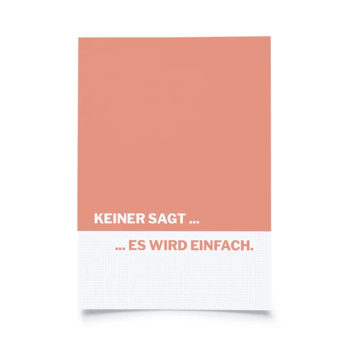 So & so - Keiner sagt es wird einfach.