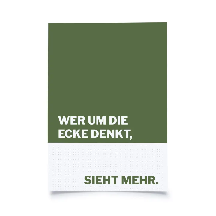 So & so - Wer um die Ecke denkt, sieht mehr.