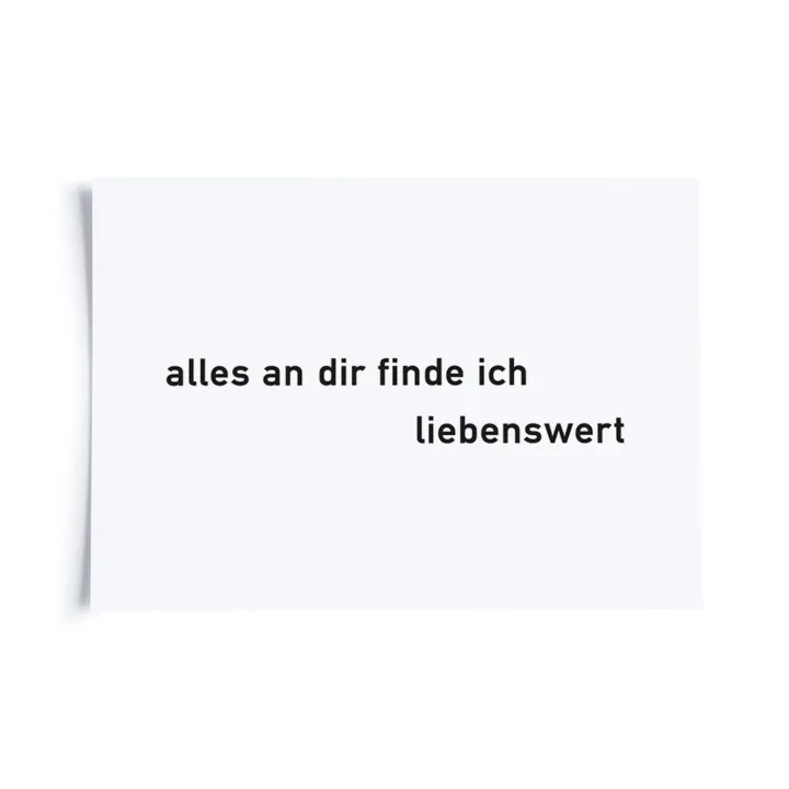 alles an dir finde ich liebenswert