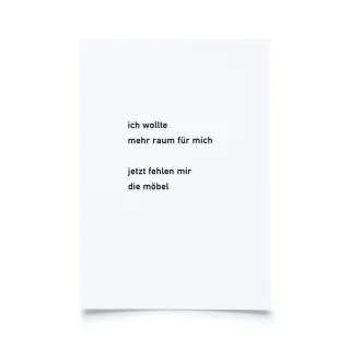 jetzt fehlen mir die möbel