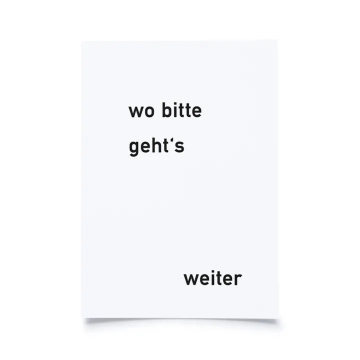 Wo bitte geht´s weiter