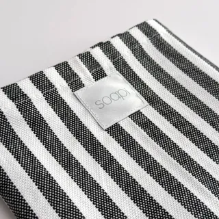 soapi - Magnetisches Küchentuch gestreift schwarz