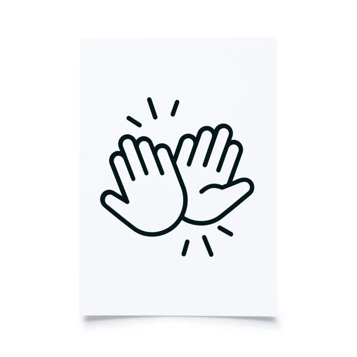 Andrea Mettler - high five