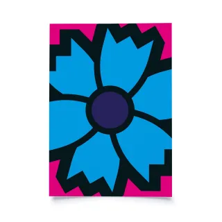 Andrea Mettler - cmyk blume cyan