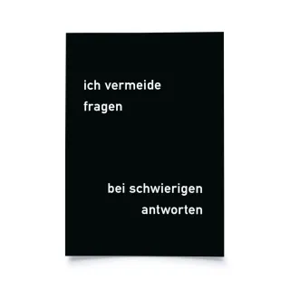 Ich vermeide Fragen