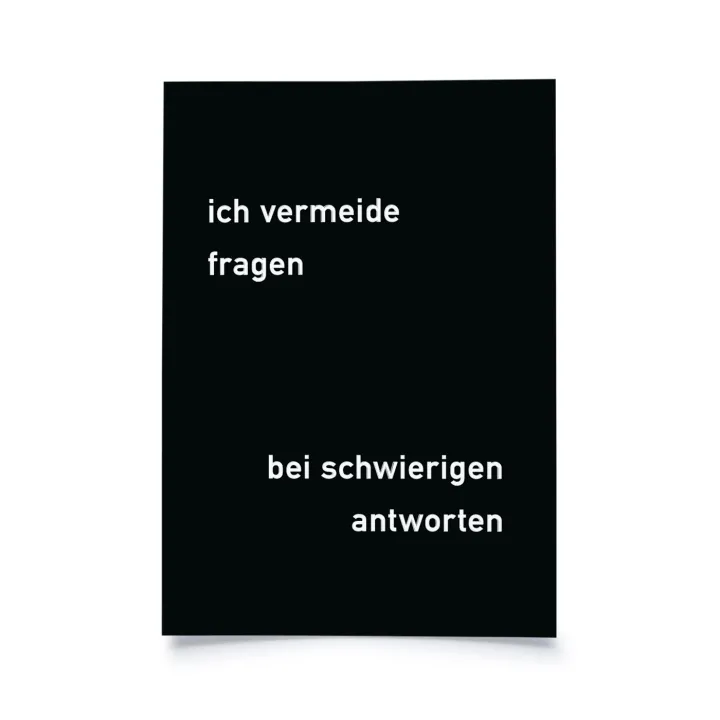 Ich vermeide Fragen