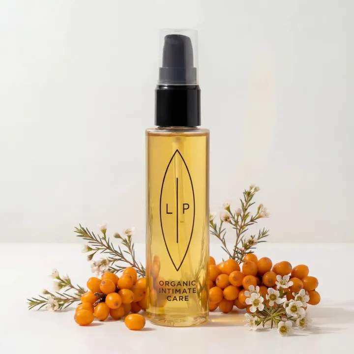 Reinigendes und pflegendes Intimöl - Sanddorn & Fragonia