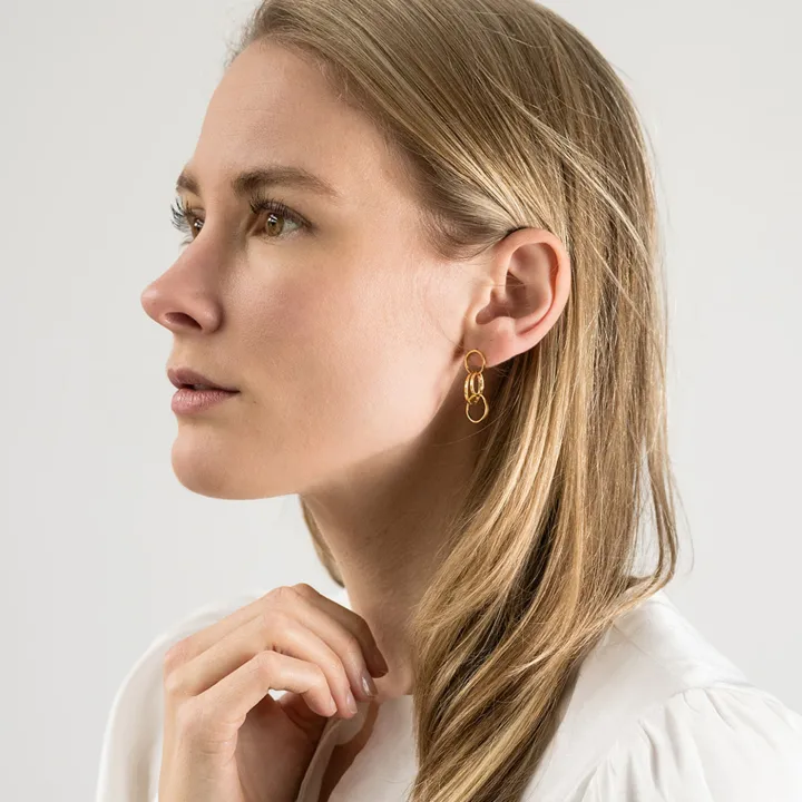 Ohrringe Kleines Quartet - gold