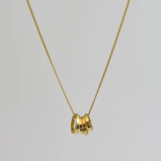 Halskette Fünf kleine Schleifen - gold