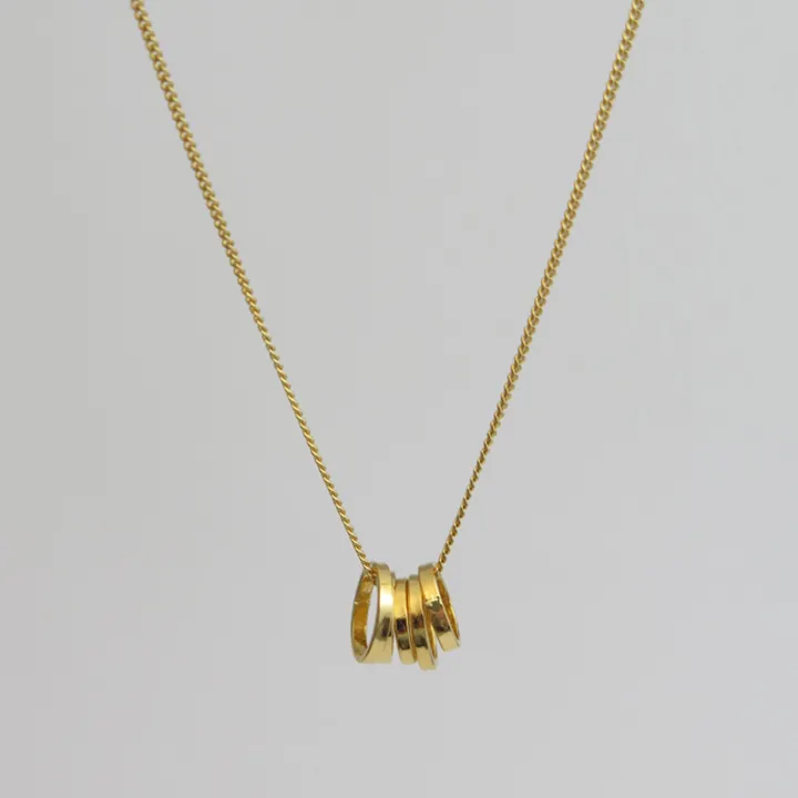 Halskette Fünf kleine Schleifen - gold