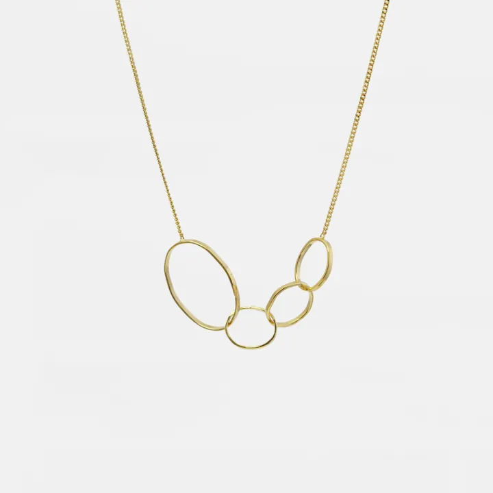 Halskette Quartet Schleifen - gold