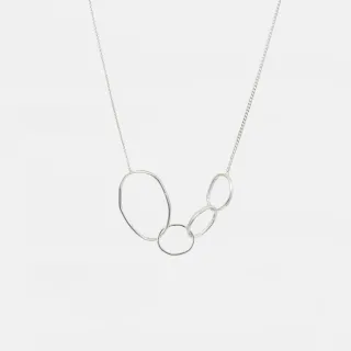 Halskette Quartet Schleifen - silber