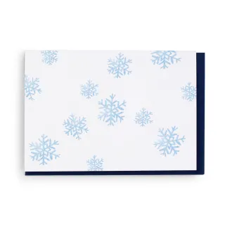 Schöne Postkarte für Winter- oder Weihnachtsgrüsse A6 - "Schneeflocke"
