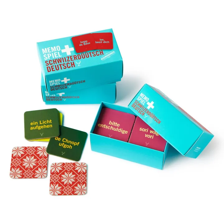 Memospiel Schwiizerdüütsch I Redewendungen von Fidea Design