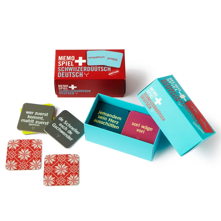 Memospiel Schwiizerdüütsch I Redewendungen von Fidea Design