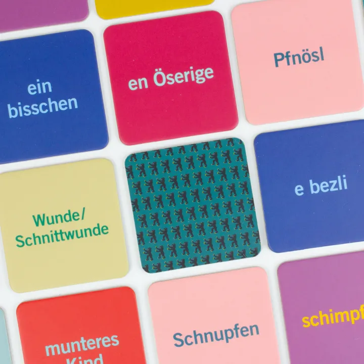 Memospiel mit 48 Karten - Appezöller Dütsch - Schwiizer Dütsch