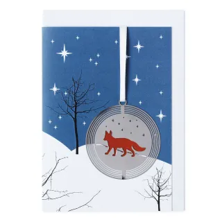 Doppelkarte mit Anhänger Falthänger I Fuchs von Fidea Design