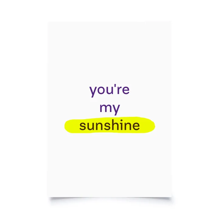 Heller - You're my sunshine