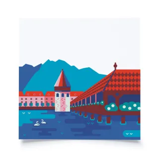 Grafisches Luzern - Wasserturm