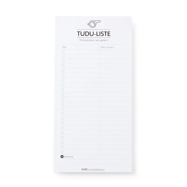 Notizblock TuDu-Liste von Fidea Design