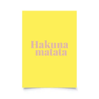 Postkarte für humorvolle Mami's A6 - "Hakuna matata"