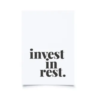 Postkarte für humorvolle Mami's A6 - "invest in rest."