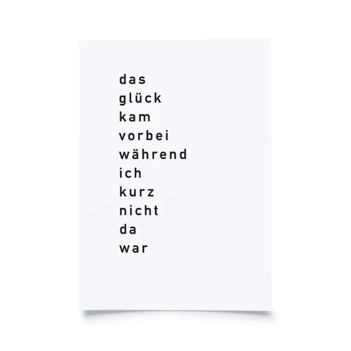 Das Glück kam vorbei