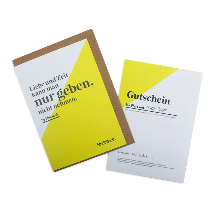 Gutschein von Fidea Design